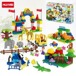 HUIMEI STAR CITY XING DOU CHENG HM071 Xếp hình kiểu    Wildlife Paradise Vườn Thú Bán Tự Nhiên 158 khối