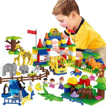 HUIMEI STAR CITY XING DOU CHENG HM071 Xếp hình kiểu    Wildlife Paradise Vườn Thú Bán Tự Nhiên 158 khối