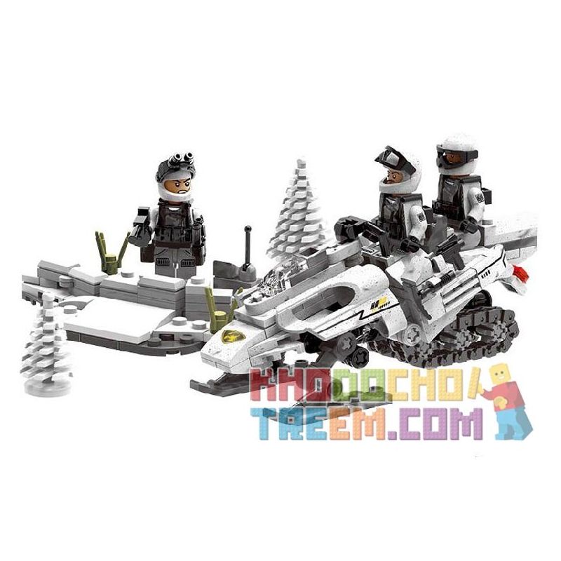 XINGBAO XB-06009 06009 XB06009 non  XE TRƯỢT TUYẾT VŨ TRANG bộ đồ chơi xếp lắp ráp ghép mô hình Across The Battlefield ACROSS THE BATTLEFIELD EXTREME SNOWMOBILING Băng Qua Chiến Trường 290 khối