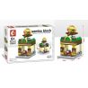 SEMBO SD6088 6088 SD6089 6089 SD6090 6090 SD6091 6091 non  BỘ 4 CỬA HÀNG KẸO SÔCÔLA MỸ PHẨM GÀ RÁN BÁNH TRỨNG bộ đồ chơi xếp lắp ráp ghép mô hình Mini Modular SEMBO BLOCK Đường Phố Thu Nhỏ 133 khối