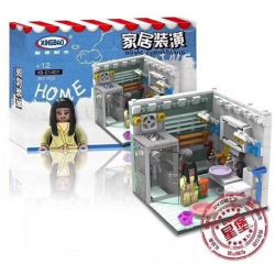 XINGBAO XB non  6 CĂN PHÒNG SINH HOẠT bộ đồ chơi xếp lắp ráp ghép mô hình Creator HOME FURNISHING Sáng Tạo 2116 khối