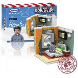 XINGBAO XB non  6 CĂN PHÒNG SINH HOẠT bộ đồ chơi xếp lắp ráp ghép mô hình Creator HOME FURNISHING Sáng Tạo 2116 khối