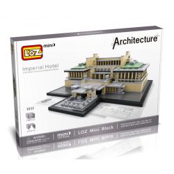 LOZ 1017 Xếp hình kiểu Nanoblock LOZ ELECTRIC AMUSEMENT PARK Imperial Hotel Khách Sạn Hoàng Gia 1187 khối