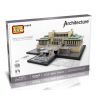 LOZ 1017 Xếp hình kiểu Nanoblock LOZ ELECTRIC AMUSEMENT PARK Imperial Hotel Khách Sạn Hoàng Gia 1187 khối