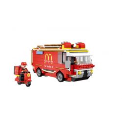 SEMBO SD6901 6901 non  QUÁN ĂN NHANH bộ đồ chơi xếp lắp ráp ghép mô hình Modular Buildings SEMBO BLOCK Mô Hình Nhà Cửa 1729 khối