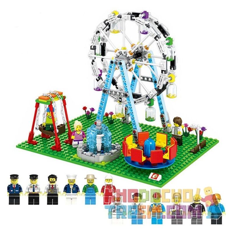 SEMBO WEKKI VIGGI SD6701 6701 non  CÔNG VIÊN GIẢI TRÍ bộ đồ chơi xếp lắp ráp ghép mô hình Creator SEMBO BLOCK Sáng Tạo 447 khối