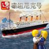 SLUBAN M38-B0577 B0577 0577 M38B0577 38-B0577 SUSENGO 0577 non  TÀU TITANIC bộ đồ chơi xếp lắp ráp ghép mô hình Creator Sáng Tạo 1021 khối