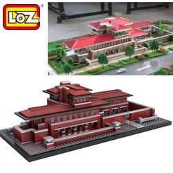 LOZ 1018 Xếp hình kiểu Nanoblock ARCHITECTURE Robie House Nhà Robie 2115 khối