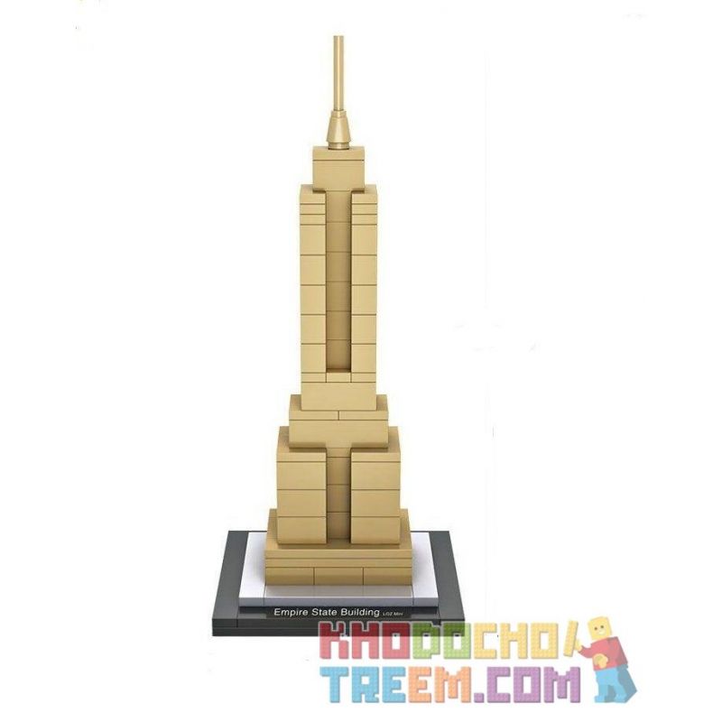 LOZ 1002 Xếp hình kiểu Nanoblock ARCHITECTURE Empire State Quốc Gia đế Quốc 77 khối