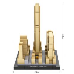 LOZ 1003 Xếp hình kiểu Nanoblock ARCHITECTURE Rockefeller Center Mini Trung Tâm Rockefeller Mini 241 khối