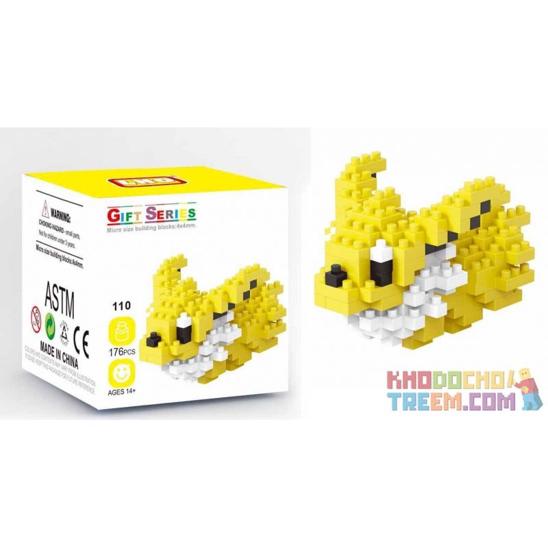 LNO 110 Xếp hình kiểu Nanoblock POKÉMON Jolteon Jolteon 176 khối