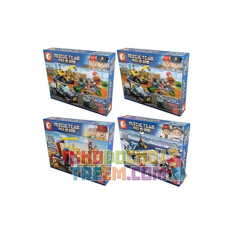 SEMBO SD9350 9350 SD9351 9351 SD9352 9352 SD9353 9353 non  ĐỘI CỨU HỘ bộ đồ chơi xếp lắp ráp ghép mô hình Rescue Team 503 khối