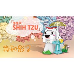 XINGBAO XB-18002 18002 XB18002 non  THÀNH PHỐ CÚN CON BẰNG GẠCH VUI NHỘN bộ đồ chơi xếp lắp ráp ghép mô hình Ideabox CUTE BRICK PUPPY Hộp Sáng Tạo 402 khối