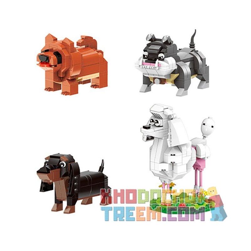 XINGBAO XB-18003 18003 XB18003 non  CÚN CON DỄ THƯƠNG bộ đồ chơi xếp lắp ráp ghép mô hình Ideabox CUTE BRICK PUPPY Hộp Sáng Tạo 676 khối