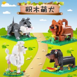 XINGBAO XB-18003 18003 XB18003 non  CÚN CON DỄ THƯƠNG bộ đồ chơi xếp lắp ráp ghép mô hình Ideabox CUTE BRICK PUPPY Hộp Sáng Tạo 676 khối