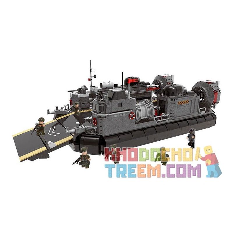 XINGBAO XB-06019 06019 XB06019 non  TÀU ĐỆM KHÍ ĐỔ BỘ bộ đồ chơi xếp lắp ráp ghép mô hình Across The Battlefield ACROSS THE BATTLEFIELD AMPHIBIOUS TRANSPORT SHIP Băng Qua Chiến Trường 3006 khối