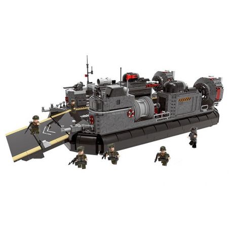 XINGBAO XB-06019 06019 XB06019 non  TÀU ĐỆM KHÍ ĐỔ BỘ bộ đồ chơi xếp lắp ráp ghép mô hình Across The Battlefield ACROSS THE BATTLEFIELD AMPHIBIOUS TRANSPORT SHIP Băng Qua Chiến Trường 3006 khối