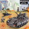 XINGBAO XB-06018 06018 XB06018 non  BỘ XE BỌC THÉP bộ đồ chơi xếp lắp ráp ghép mô hình Across The Battlefield ACROSS THE BATTLEFIELD ARMOURED CEHICLE Băng Qua Chiến Trường 1049 khối
