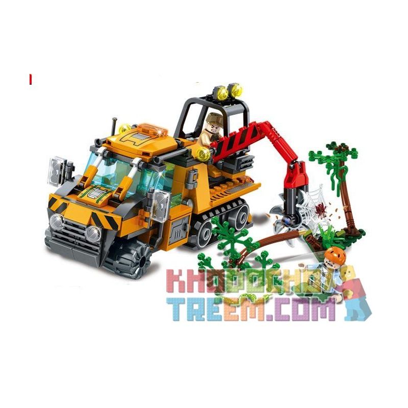 SEMBO SD9548 9548 Xếp hình kiểu  CITY Jungle Rescue Car Xe Cứu Hộ Trong Rừng 273 khối