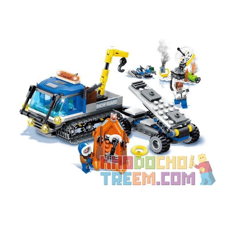 SEMBO SD9549 9549 non  XE CỨU HỘ TRÊN BĂNG bộ đồ chơi xếp lắp ráp ghép mô hình Rescue Team Đội Cứu Hộ 335 khối