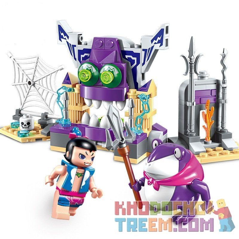 Enlighten 2501 Qman 2501 non  BÚP BÊ HỒ LÔ ANH EM NHÀ CALABASH bộ đồ chơi xếp lắp ráp ghép mô hình Calabash Brothers Anh Em Hồ Lô 131 khối