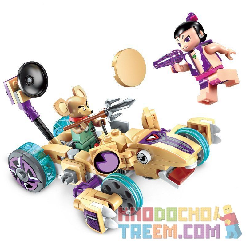 Enlighten 2504 Qman 2504 non  BÚP BÊ HỒ LÔ ANH EM NHÀ CALABASH bộ đồ chơi xếp lắp ráp ghép mô hình Calabash Brothers Anh Em Hồ Lô 144 khối