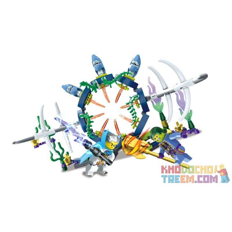 FC BRAND FC3201 3201 Xếp hình kiểu  Shark Crosses Door Cá mập băng qua cửa 162 khối