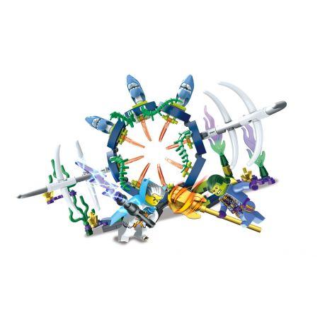 FC BRAND FC3201 3201 Xếp hình kiểu  Shark Crosses Door Cá mập băng qua cửa 162 khối