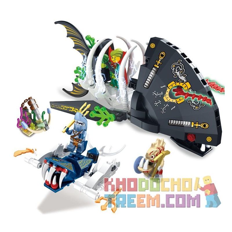 FC BRAND FC3208 3208 Xếp hình kiểu  Tiger Shark Trap Bẫy cá mập hổ 320 khối