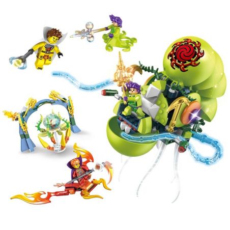 FC BRAND FC3210 3210 Xếp hình kiểu  Battle With Poisonous Gastropod Trận chiến với loài Gastropod độc 361 khối