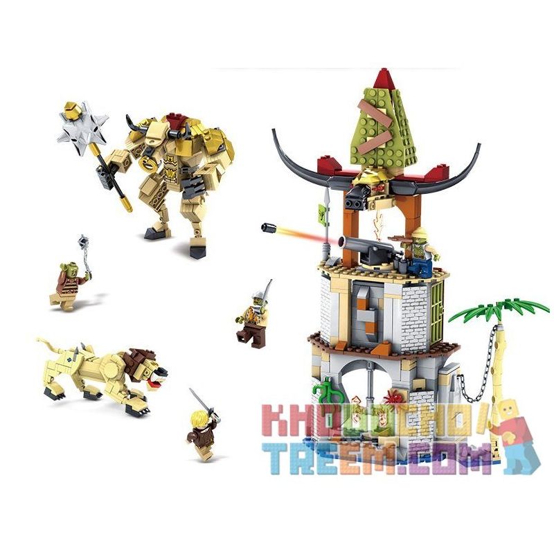 Kazi KY87021 87021 Xếp hình kiểu  THE CHRONICLES OF NARNIA More Narnia Sets Tập Hợp Huyền Thoại Narnia 927 khối