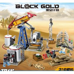 SEMBO 11689 non  CHIẾN BINH QUÂN ĐỘI VÀ HỆ THỐNG RA-DA bộ đồ chơi xếp lắp ráp ghép mô hình Black Gold Cuộc Chiến Vàng Đen 316 khối