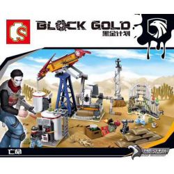 SEMBO 11689 non  CHIẾN BINH QUÂN ĐỘI VÀ HỆ THỐNG RA-DA bộ đồ chơi xếp lắp ráp ghép mô hình Black Gold Cuộc Chiến Vàng Đen 316 khối