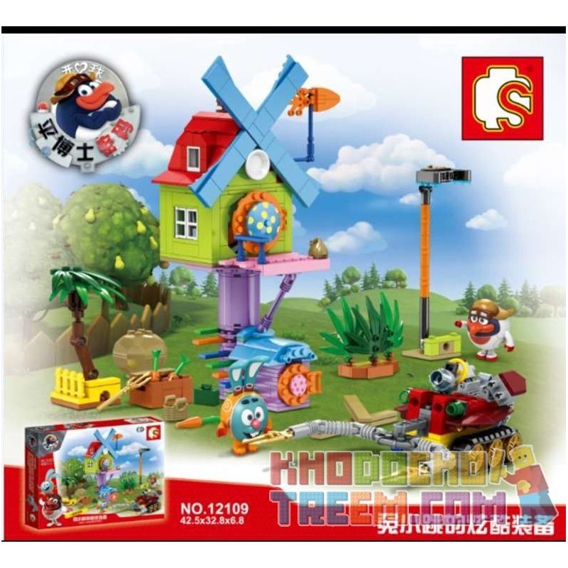 SEMBO 12109 Xếp hình kiểu  SMESHARIKI Biệt đội Những Trái Bóng Vui Nhộn 455 khối