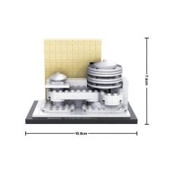 LOZ 1005 Xếp hình kiểu Nanoblock ARCHITECTURE Guggenheim Museum Bảo Tàng Guggenheim 219 khối