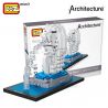 LOZ 1020 Xếp hình kiểu Nanoblock ARCHITECTURE Merlion Park Công Viên Sư Tử Biển 367 khối