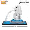 LOZ 1020 Xếp hình kiểu Nanoblock ARCHITECTURE Merlion Park Công Viên Sư Tử Biển 367 khối