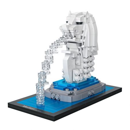 LOZ 1020 Xếp hình kiểu Nanoblock ARCHITECTURE Merlion Park Công Viên Sư Tử Biển 367 khối