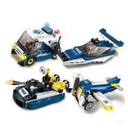 Enlighten 1801 Qman 1801 non  MÁY BAY TRỰC THĂNG VŨ BÃO 8 TRONG 1 bộ đồ chơi xếp lắp ráp ghép mô hình Transformers COMBAT ZONES SERIES Robot Đại Chiến Người Máy Biến Hình 381 khối