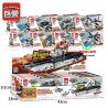 Enlighten 1406 Qman 1406 non  TÀU SÂN BAY 8 TRONG 1 bộ đồ chơi xếp lắp ráp ghép mô hình Transformers COMBAT ZONES SERIES 航母战舰 Robot Đại Chiến Người Máy Biến Hình 643 khối