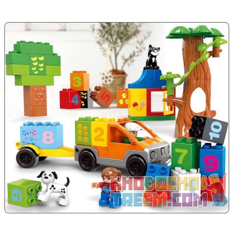 HYSTOYS HONGYUANSHENG AOLEDUOTOYS GM-5033 5033 GM5033 Xếp hình kiểu    Learning Paradise Thiên đường Học Tập 47 khối