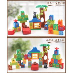 HYSTOYS HONGYUANSHENG AOLEDUOTOYS GM-5009 5009 GM5009 Xếp hình kiểu    Learning Alphabet Học Bảng Chữ Cái 108 khối
