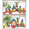 HYSTOYS HONGYUANSHENG AOLEDUOTOYS GM-5009 5009 GM5009 Xếp hình kiểu    Learning Alphabet Học Bảng Chữ Cái 108 khối