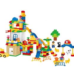 HYSTOYS HONGYUANSHENG AOLEDUOTOYS GM-5014A 5014A GM5014A Xếp hình kiểu    Learning Paradise Xếp Hình Tổng Hợp Hộp Nhựa 221 khối