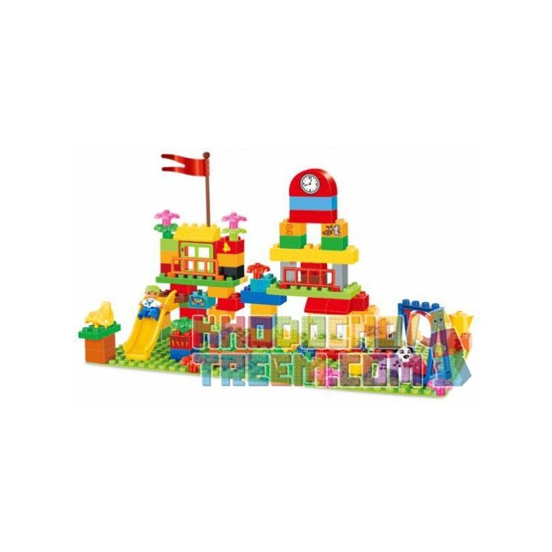 HYSTOYS HONGYUANSHENG AOLEDUOTOYS HG-1356 1356 HG1356 Xếp hình kiểu    Playground Khu Vui Chơi 100 khối