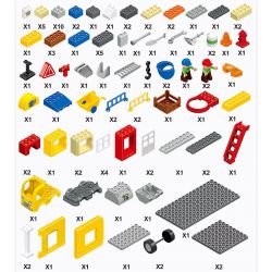 HUIMEI STAR CITY XING DOU CHENG HM073 Xếp hình kiểu    Construction Engineering Team Đội Thợ Xây Nhà 102 khối