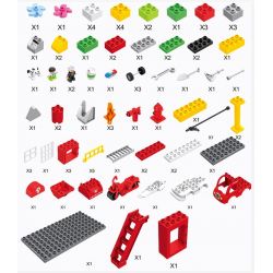 HUIMEI STAR CITY XING DOU CHENG HM067 Xếp hình kiểu    Fire Rescue Cứu Hỏa Tòa Nhà 86 khối