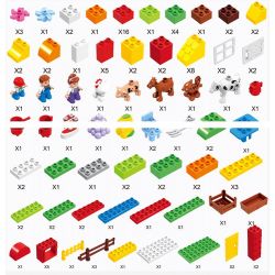 HUIMEI STAR CITY XING DOU CHENG HM068 Xếp hình kiểu    Small Farm Nông Trại Nhỏ 120 khối