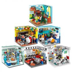 XINGBAO XB-01402 01402 XB01402 non  6 CĂN PHÒNG LÀM VIỆC bộ đồ chơi xếp lắp ráp ghép mô hình Creator FUTURE DREAMERS Sáng Tạo 2180 khối
