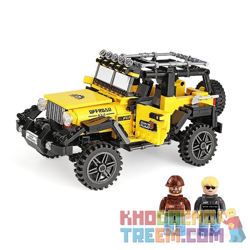 XINGBAO XB-03024 03024 XB03024 non  SIÊU XE ĐỊA HÌNH JEEP bộ đồ chơi xếp lắp ráp ghép mô hình Offroad Adventure SUPER OFFROAD ADVENTURE Đua Địa Hình 610 khối